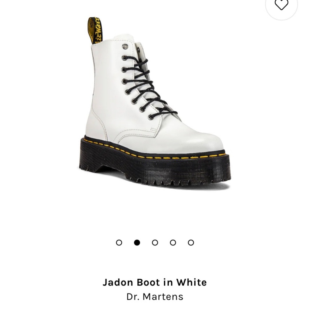 Dr. Martens White Jadon Boot (Size 7)